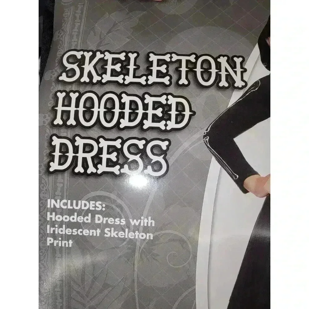 Skeleton Hooded Dress - Picture 2 of 3